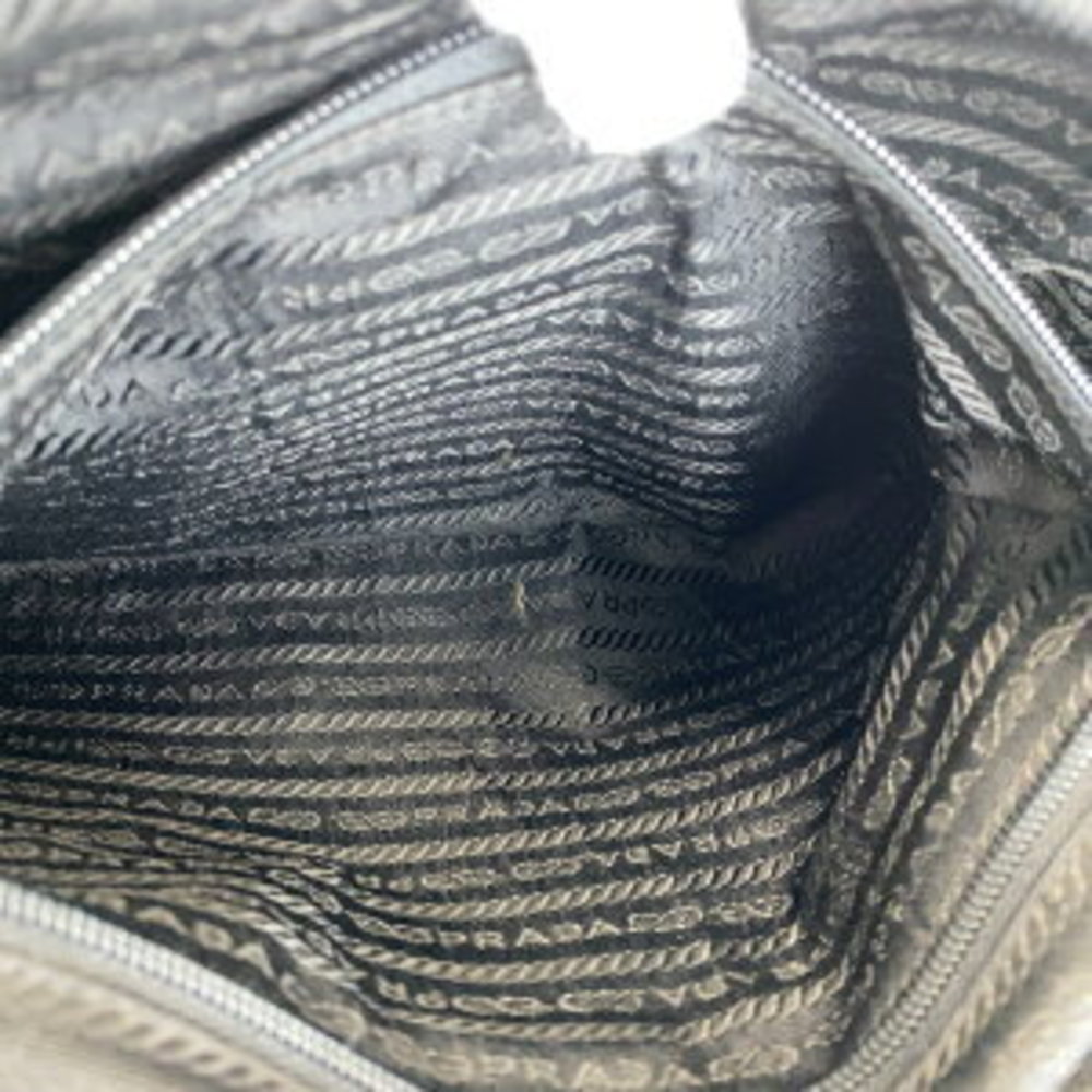 Prada Tessuto Triangular Black Nylon Shoulder Bag - image 8